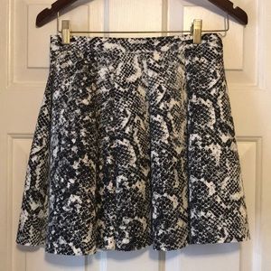 Snake Print Skirt